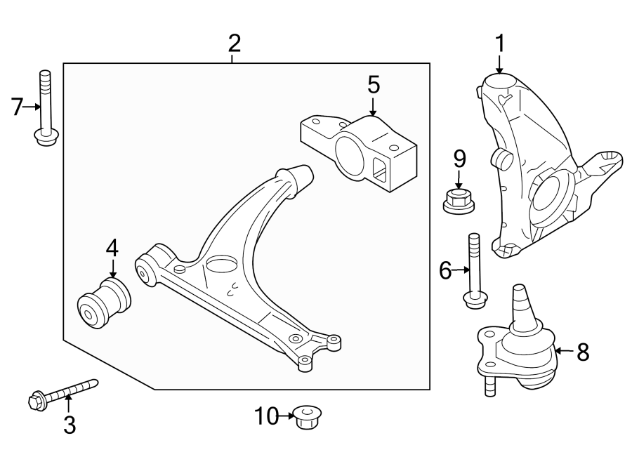 Volkswagen Tiguan Bolt. Mount. Arm. Bracket. Control N10141003