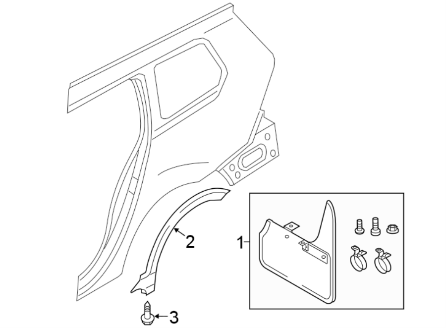 2017 Volkswagen Alltrack Fender Flare - 5G98538179B9 - Genuine