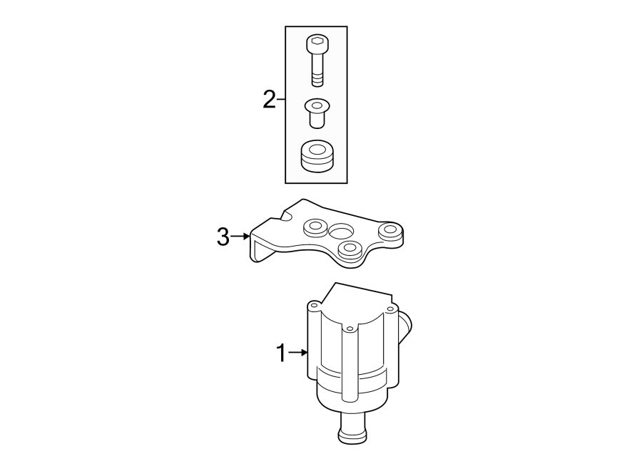 5Q0965561B Engine Auxiliary Water Pump Genuine Volkswagen Part