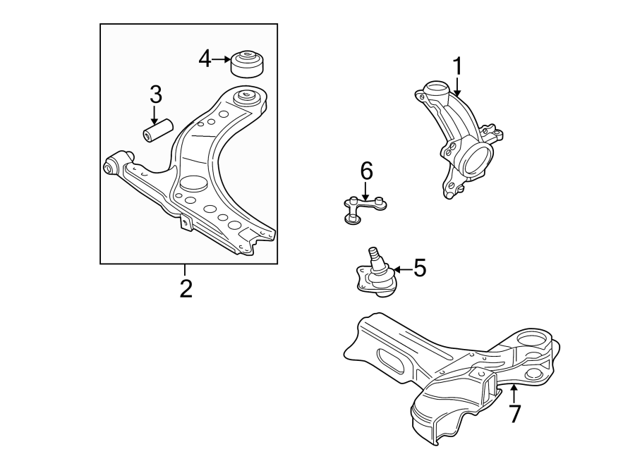 2005 Volkswagen Golf Suspension Ball Joint (Lower). Suspension Ball ...