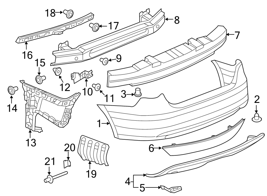 2014 Volkswagen Jetta Bumper Impact Bar. 2015-18. Sedan, W O Gli. W Gli 