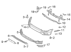 1985 volkswagen license plate bracket